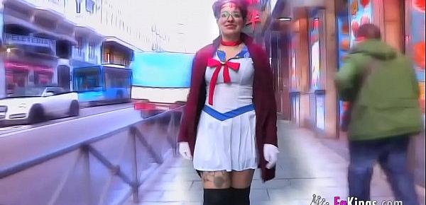  Geeky chubby girls loves fucking nerds wearing her Sailor Moon costume
